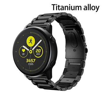 каишка от титанова сплав 20 мм и 22 мм за Samsung Galaxy Watch Active 2 Active3 Gear S2, каишка за часовник, гривна за Amazfit bip