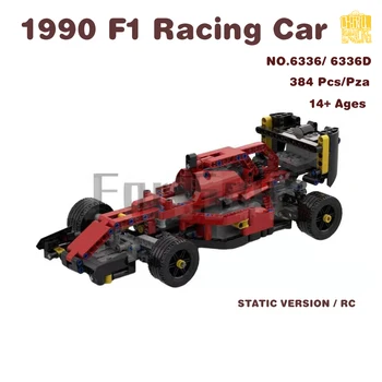 Moc-6336 1990 Модел на състезателна кола от Формула 1 с рисунки във формат PDF Строителни блокове, тухли, детски забавни играчки 