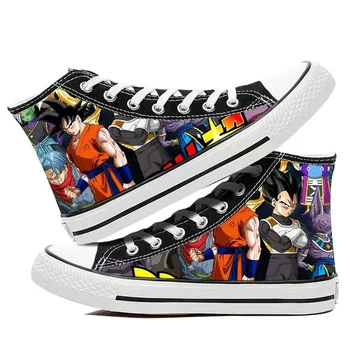 Аниме Dragon Ball Saiyan Son Goku Обувки за cosplay възрастни Унисекс, мъжки и женски парусиновые аксесоари с високо берцем, семеен подарък