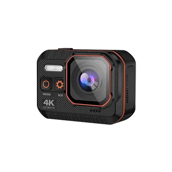 1 комплект 4K HD камера Водоустойчива спортна камера Черна каска, камера за запис на видео Диск рекордер
